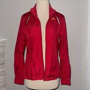 Adidas Red Windbreaker clima365 supernova Jacket size 6